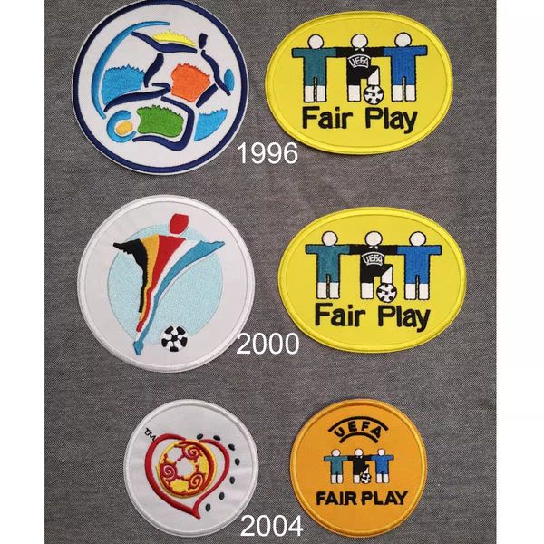 Souvenirs zum Sammeln, europäischer Aufnäher der Euro 1996, 200, 2004, 2008, 2012, 2024, Fußballabzeichen, Wärmeübertragung, Heißprägung, Fußballabzeichen