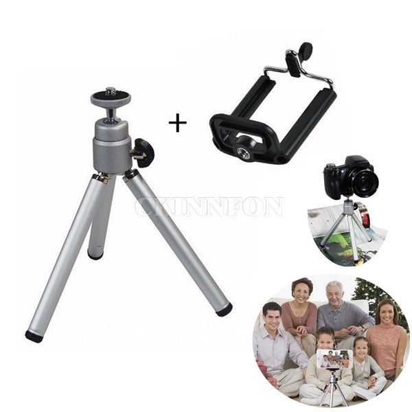 Diğer Projektör Aksesuarları DHL 50 PCS Mini Cep Telefonu Kamera Tripod Stand Klip Braket Tutucu Montaj Adaptörü Renk Siyah 230316