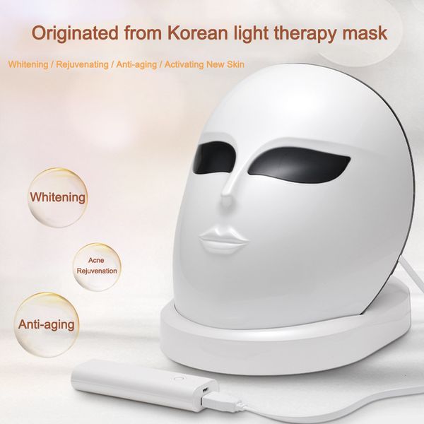 Massaggiatore viso Strumento Wakeforyou Maschera LED Terapia Pon 3 colori 1200 LED Ringiovanimento della pelle del collo Trattamento antirughe per l'acne Trattamento di bellezza 230314