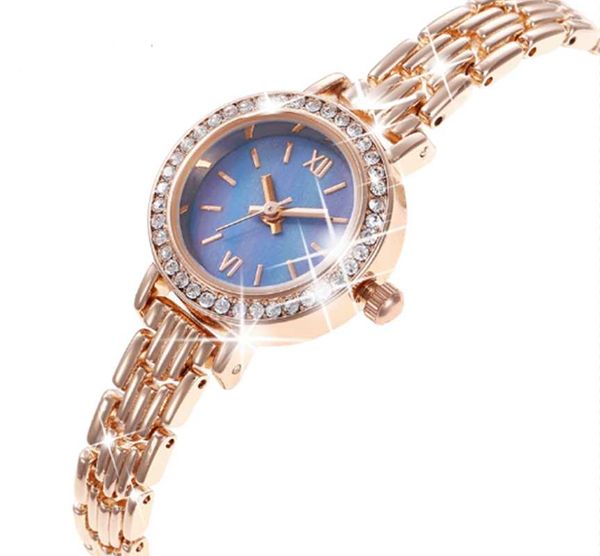 Avogadas de pulso Quartz observa a pulseira de diamante Bracelet Luxury feminino brilhante assista a presentes de relógio de pulso para mulheres