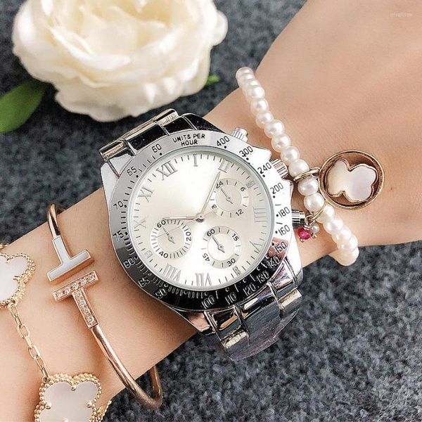 Armbanduhren Marke Armbanduhren Männer Frauen Mädchen Damen Stil Quarz Casual Stahl Metall Band Uhr M151