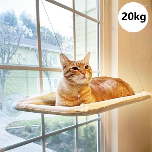 Cat Beds Cute Hanging Comodo Sunny Window Seat Mount Bearing 20kg Strong Cats Hammock Bed Shelf For