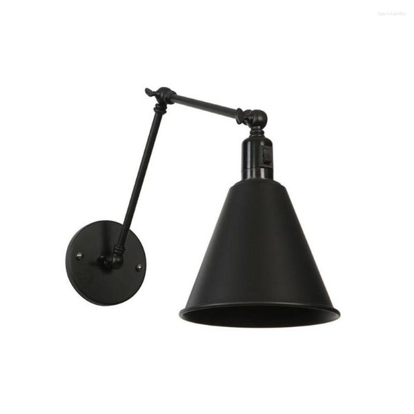 Lampade da parete Loft industriale Braccio lungo Luce retrò con interruttore Sconce in ferro Apparecchio per soggiorno Lampada da lettura sul comodino Decorazioni per la casa Lamparas