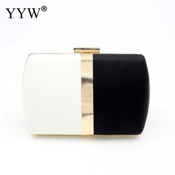 Bolsas de noite pequenas embreagem de casamento em preto e branco para mulheres bolsa de noite bolsa crossbody wedding bridal bidal coquetel festa baile poChette femme 230316