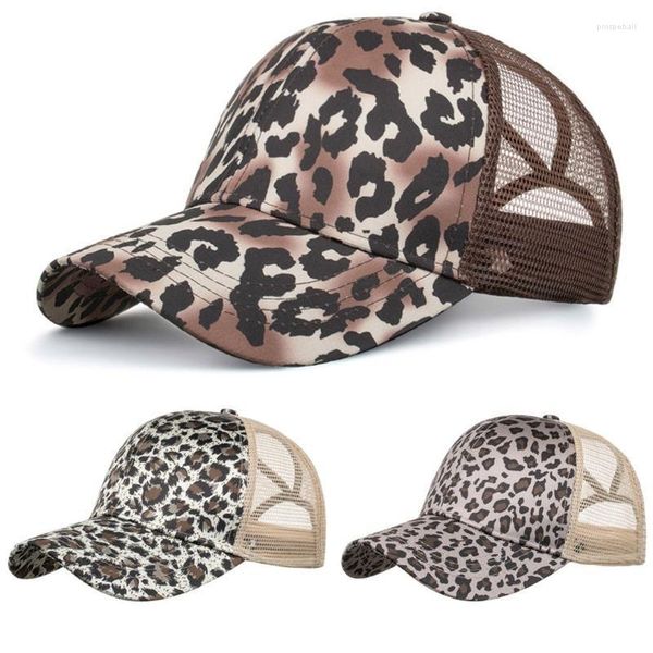 Visiere Hop Sun Leopard Donna Cappello regolabile Berretto Stampa Uomo Hip Unisex Baseball Visiera in rete con orecchio Clip per auto MirrorVisors Pros22