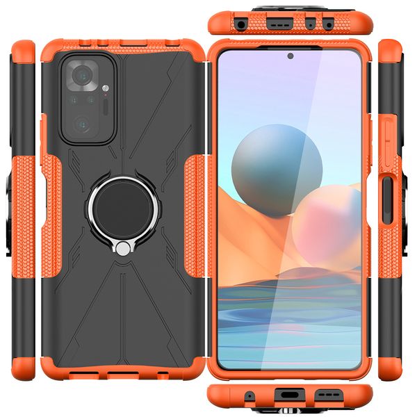 Custodia ibrida per custodia per auto con anello in metallo per Xiaomi Mi Redmi Note 12 Pro Plus 5G A1 M4 11 11T 12T 10C 10 X3 GT K40 Gaming F3 10T 10 Lite Cover