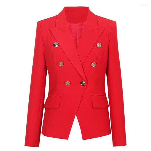 Kadın Suits 2023 Sonbahar ve Kış Bel İnce Moda Klasik Takım Ceket Basit OL Meslek Kadın Blazer S-XXXL