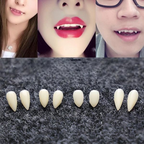 Вечеринка оформления вампира зубной зубной зуб Хэллоуин Зомби заостренные тигские зубы косплей