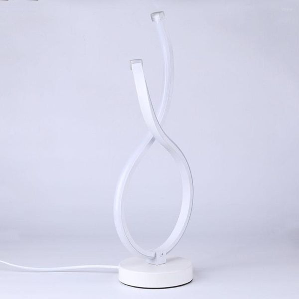 Tischlampen Moderne LED-Desktop-Dekor-Licht-Schraubenform-Ständer-Lampen-Kunst-Dekoration Nachttisch Niedriger Energieverbrauch für Schlafzimmer