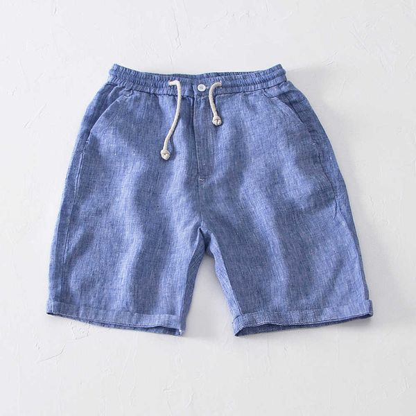 Мужские шорты для мальчиков распущенные прямые укороченные брюки лето плюс размер повседневные льня