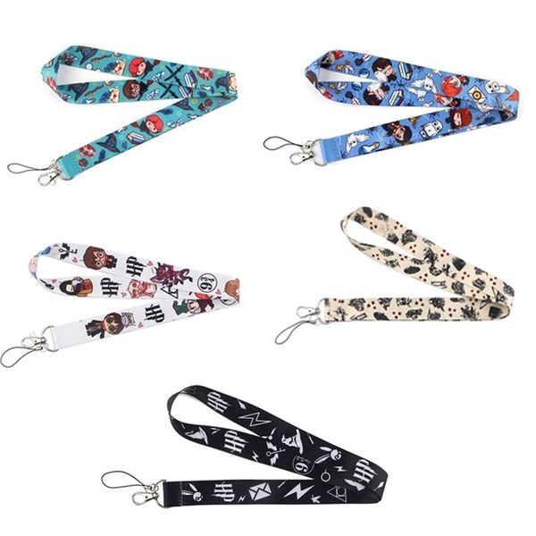 10 pezzi lotto J1576 Cartoon Magical School of Witchcraft and Wizardry Movie Tornario Braddombrale per telefono cellulare Chiave Strap Lanyard 21040242D