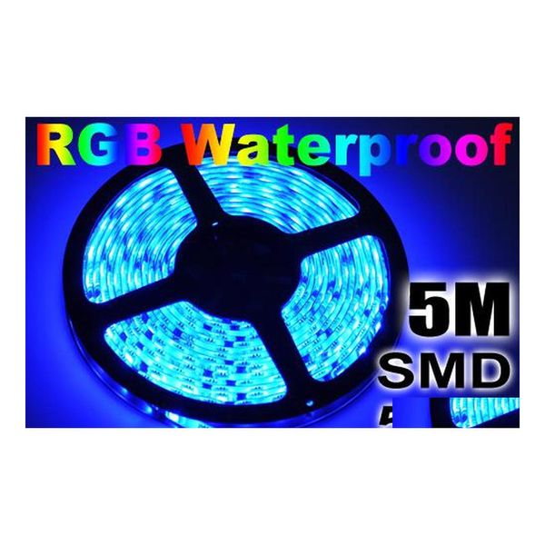 2016 Strisce Led 500M 100 Rolls Strip Light Rgb 5M 5050 Smd 300Led Impermeabile Ip65 Nastro Regali di Natale Drop Delivery Luci Illuminazione Hol Dhr7A