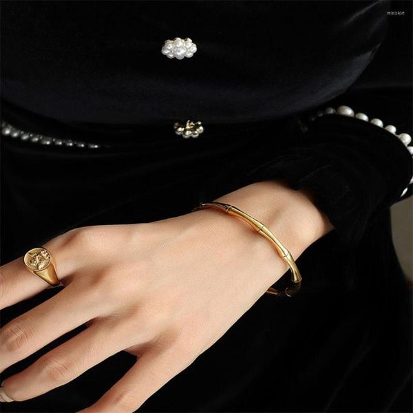 Pulseira pulseira pulseira jóias mulheres 3 correntes de correntes de punho emparelhado com amigas de aço inoxidável apresentam contas