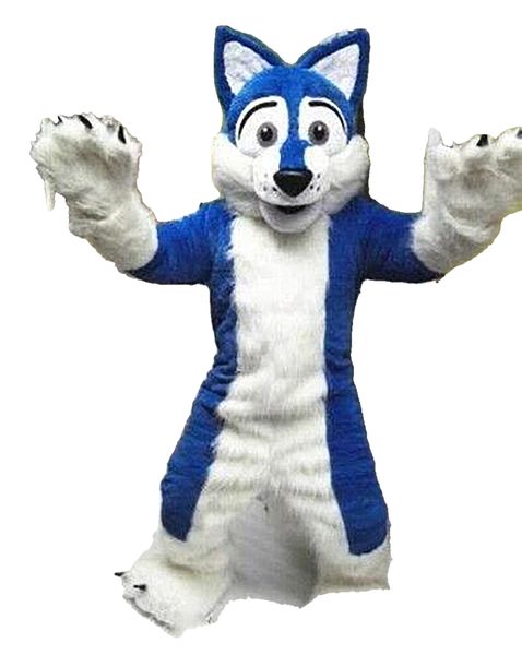 Costumi della mascotte di Halloween Lupo grigio Cane Husky Volpe Fursuit Mascotte Fancy Party Dress Costumi di Halloween Taglia per adulti