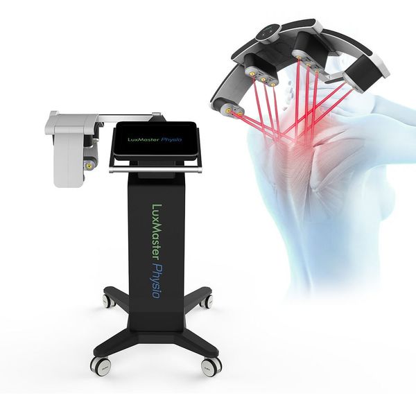 LuxMaster Macchina laser a basso livello Terapia per lesioni sportive 110 Diodo ad alta potenza Terapia laser a freddo Fotobiomodulazione Fisioterapia PDT LED Terapia a luce rossa