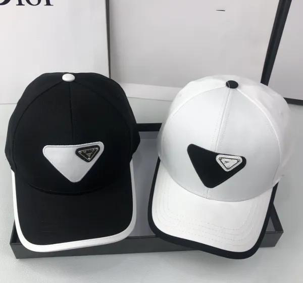 Brand Triangle Mark Classic Bianco da uomo e da donna Nuovo cappello da sole Triangolo invertito Mark Berretto con visiera Berretto da baseball di marca di moda Cappello da sole casual