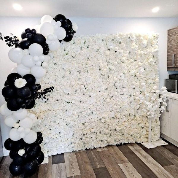 Dekorative Blumen Wandpaneel Seide Hochzeit Party Hintergrund Geburtstag Baby Mädchen Zimmer Dekoration Künstliche Blumen Dekor