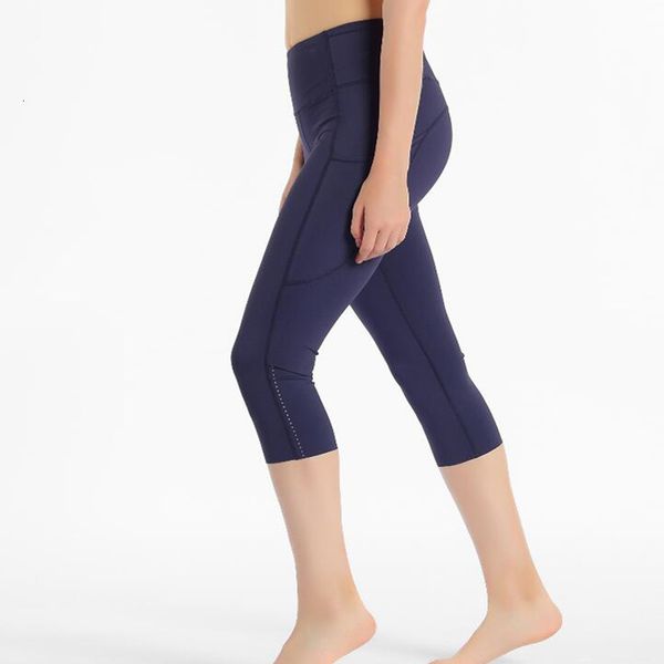 Damen-Leggings, Caprihose, 4-Wege-Stretchstoff, Bauchkontrollhose, sexy Gym-Power-Flex-Yoga-Tight, US4-US12-Leggings 230317