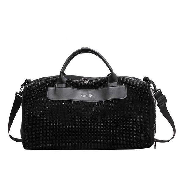 Duffle Bags Saco de Viagem de Curta Distância Feminino Portátil Versão Coreana Grande Capacidade Bagagem Homens Leve Impermeável Esportes Fitness 230316