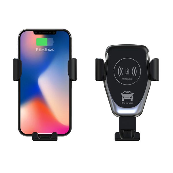 Carreira sem fio de carro, suporte para celular adequado para Apple Huawei Car Outlet de ar -sem fio Titular do carregador