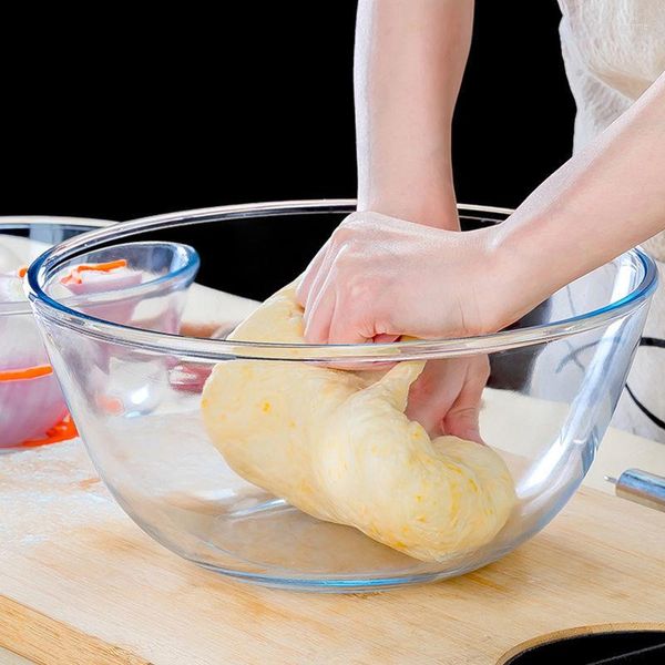 Schüsseln schlagen Eierschale verdicktes transparentes Glas Salat Mikrowelle Spezialbacken Suppe Großhandel Haar