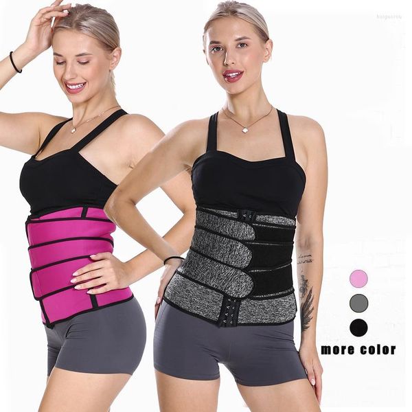 Shapers da donna all'ingrosso donne dopo il parto effetto sauna vita personalizzata lattice cinturino esterno cintura in poliestere trainer