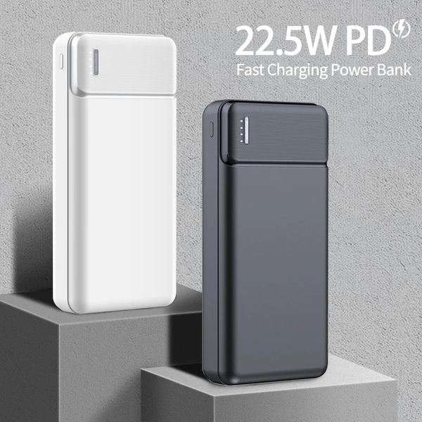 Caricatore portatile Power Bank 30000mAh Batteria esterna PD 22,5W Pacchetto di ricarica rapida Powerbank per telefono PoverBank