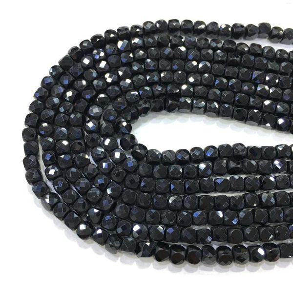 Bracelets de charme Square Black Spinel Contas