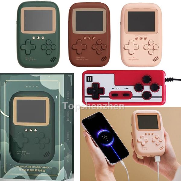 (Tragbare Spielespieler, 10000 mAh, 3,5 Zoll, 500 in 1 Retro-Spielekonsole, Handy-Powerbank, Videospiel, Dual-USB-Ausgang, Mini-Handheld-Spielespieler, buntes LCD-Display