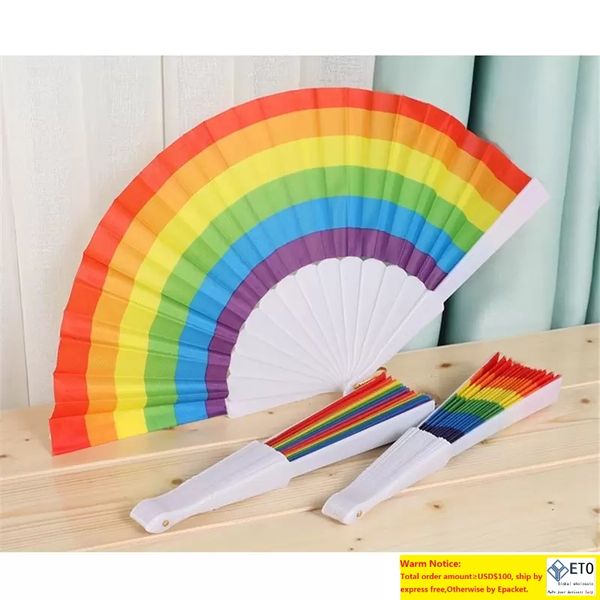 Pieghevole Spagna Pride Festival Style Hand Fan Dance Wedding Party Fabric Accessori per ventaglio pieghevole