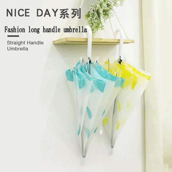 Guarda -chuvas moda translúcida guarda -chuva transparente à prova de vento longa damas do casamento masculino umbre