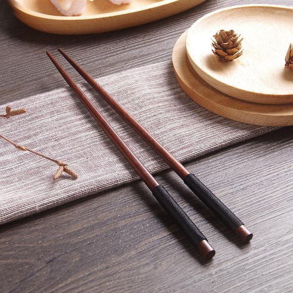 Essstäbchen, handgefertigtes japanisches Sushi-Set aus natürlichem Kastanienholz, preiswertes Geschenk, chinesisches Krawattengeschirr