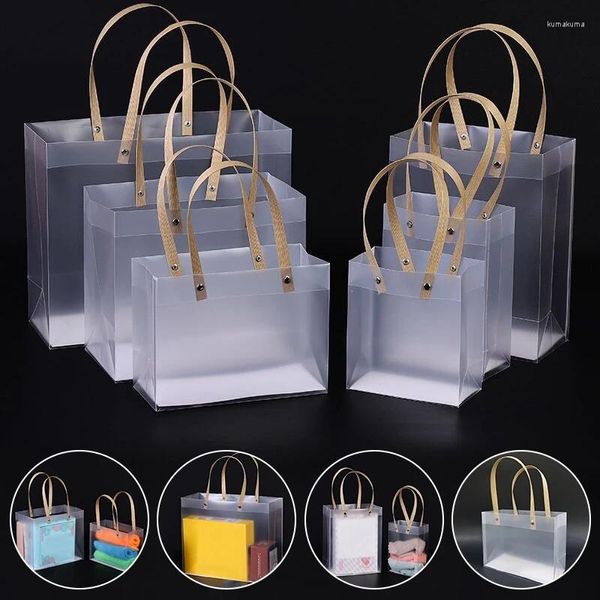 Geschenkverpackung, Kunststoff, transparent, Einkaufstasche, wasserdicht, zum Einkaufen, Schultertasche, umweltfreundlich, für Reisen, Aufbewahrung, Schuhhochzeit