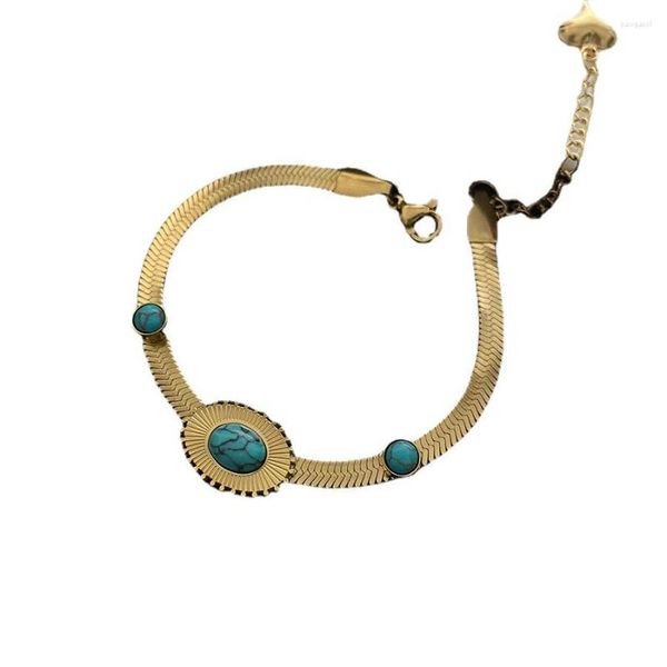 Braccialetti con ciondoli ZG Prodotti di tendenza Braccialetti per coppie di lusso Design di fascia alta Tocco Gioielli con ciondoli in acciaio al titanio tie-in senza colore