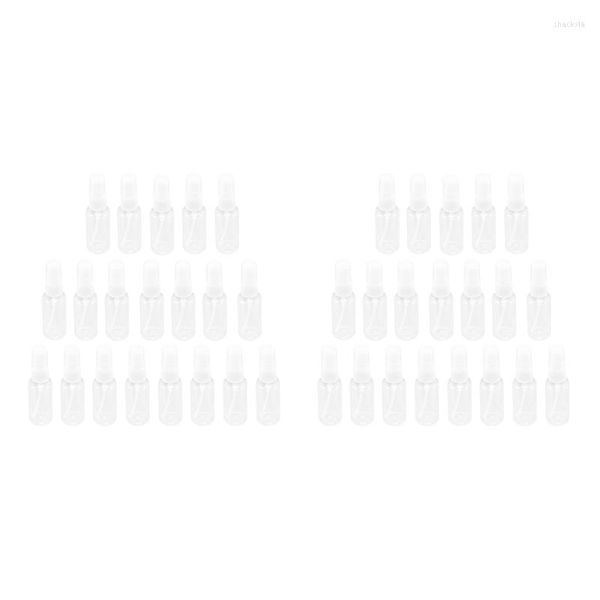 Garrafas de armazenamento 40 PCs 30 ml (1oz) Clear plástico névoa de spray frasco transparente viagens portáteis pulverizador reabastecido