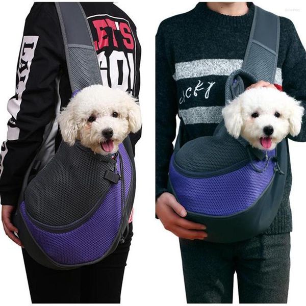 Köpek Araba Koltuk Evcil Taşıyıcı Çanta Açık Seyahat Çantası Çanta Çantası Mesh Oxford Tek Omuz Sling Tote