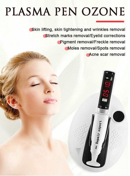 Pluma de belleza facial profesional Levantamiento de la piel con láser Pluma de ducha de ozono con plasma frío Belleza para el tratamiento del acné Limpieza profunda de poros Dispositivo de levantamiento de párpados antienvejecimiento