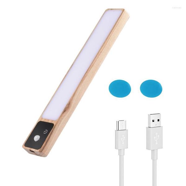 Lampada da parete sotto le luci dell'armadio Wireless 30 LED Ricaricabile Luce per armadio Magnete Stick su 2 modalità Night Bar a batteria