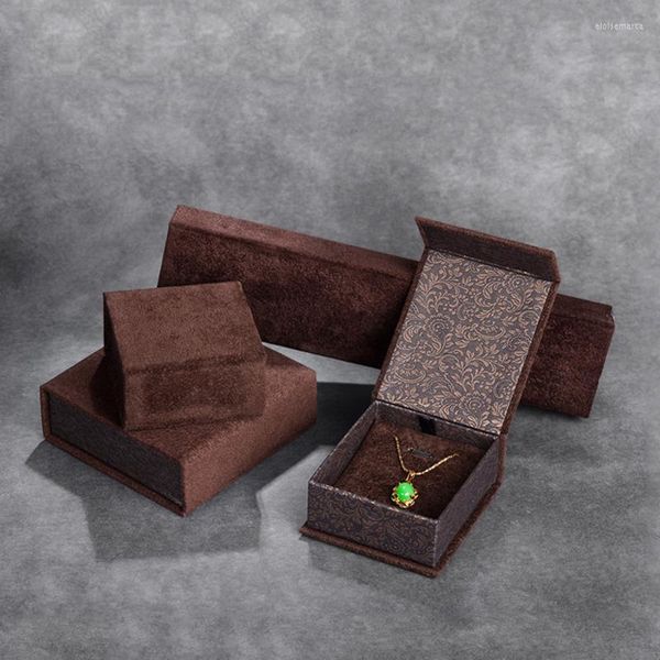 Schmuckbeutel Samt Braut Hochzeit Ohrringe Ring Box Anhänger Halskette Display Verpackung Geschenketui Boxen Erstaunlicher Organizer Großhandel