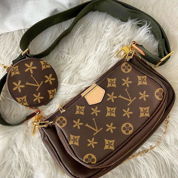 M44813 Multi Pochette Luxurys Designer Mode Louiseity Umhängetaschen Totes Clutch Damen Herren Cross Body Handtaschen Hand Viutonity echtes Leder Sling Girl Bag