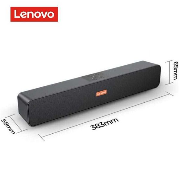 Altoparlanti portatili Lenovo BMS10 Altoparlante Bluetooth per TV per ufficio domestico Ascolto di brani e riunioni Soundbar wireless Altoparlanti subwoofer per computer Z0317