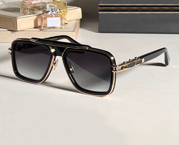 Óculos de sol preto/dourado de evo para homens 403 lxn Óculos de designer GAFAS DE SOL UV400 Eyewear com caixa