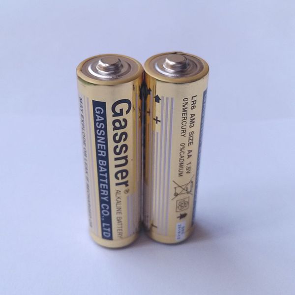 1.5V LR6 AM3 AA 100% nuovo di zecca batterie alcaline fresche super power giacca dorata 100% fresco per giocattoli torcia 1000 pezzi per lotto