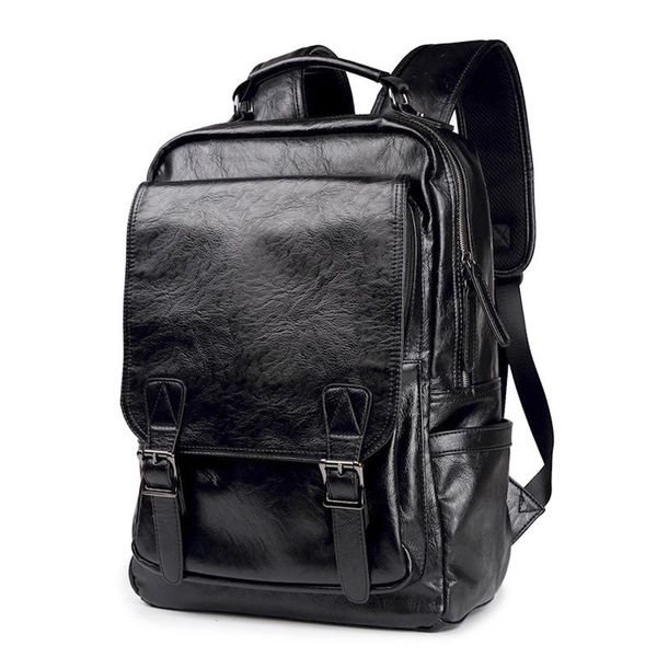 Rucksack Marke Anti Theft Männer Laptop Rucksäcke Für Teenager Frauen Männlich Adrette Schule Tasche Abdeckung Reise LeatherBackpack