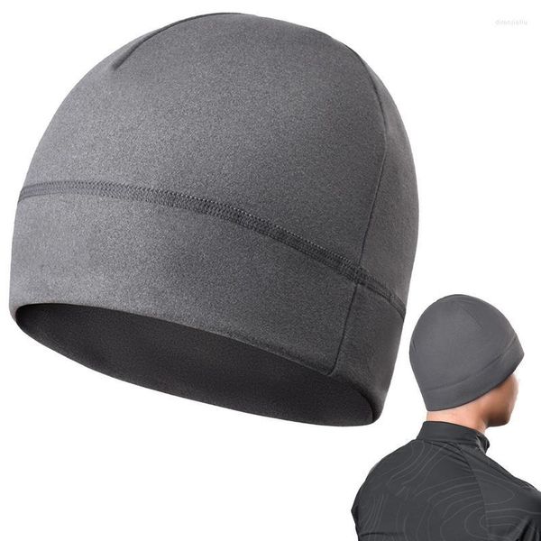 Cappellini da ciclismo Fodera per elmetto da uomo Cappellino invernale da uomo Berretto Ritenzione termica e assorbimento dell'umidità. Perfetto per correre