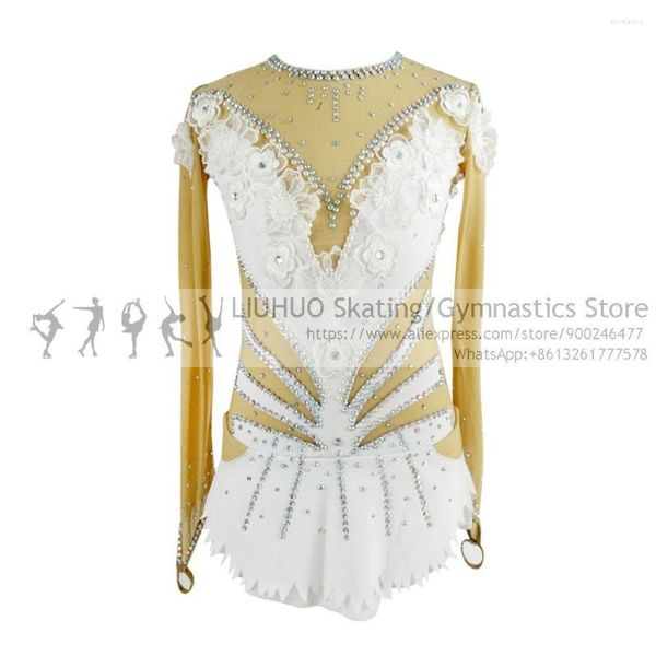 Стадия Wear Liuhuo Ice Skating Dress Женщины девушки ритмичные купальники