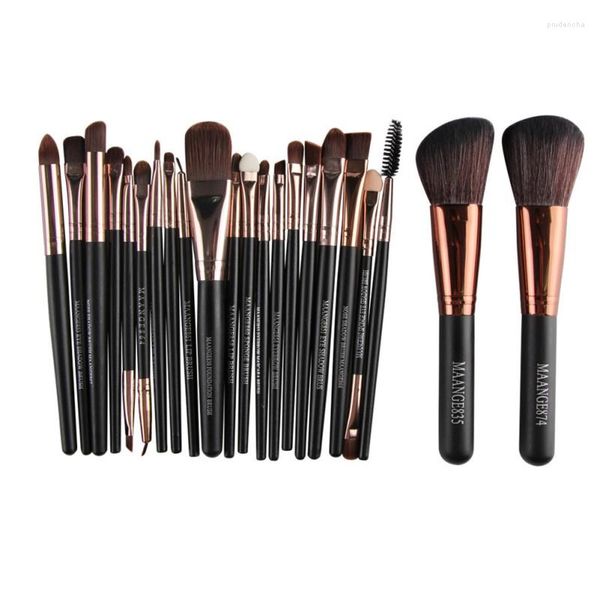 Make-up-Pinsel, 22-teilig, Pro-Pinsel-Set, Puder, Foundation, Lidschatten, Eyeliner, Lippen, Kosmetik-Set, schnell