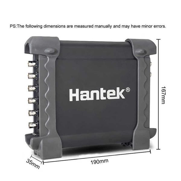 1008C Hantek 8CH Osciloscópio com HT25 Osciloscópio de armazenamento de PC USB/DAQ/gerador programável Osciloscopio Digital Automotive