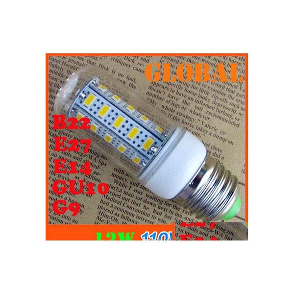 2016 Светодиодные лампочки E27 BBS 12W 1020 Lumen SMD 5730 5630 Чип с ER 36LEDS GU10 E14 B22 G9 110 В 240 В.