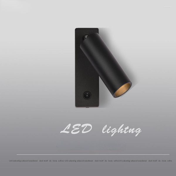 Duvar lambası 10pcs LED başucu spot ışığı 5W AC85-265V Yüzey Monte Delik Ücretsiz El KTV Koridor Bar Hanehalkı